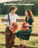 VEVOR unikālais kahona bungas instruments ar iekšējām stīgām, pārnēsājama koka perkusiju kaste ar regulējamu siksnu, bērza koka korpuss, piemērots iesācējiem un profesionāļiem, 295 × 295 × 100 mm