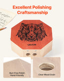 VEVOR unikālais kahona bungas instruments ar iekšējām stīgām, pārnēsājama koka perkusiju kaste ar regulējamu siksnu, bērza koka korpuss, piemērots iesācējiem un profesionāļiem, 295 × 295 × 100 mm