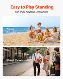 VEVOR unikālais kahona bungas instruments ar iekšējām stīgām, pārnēsājama koka perkusiju kaste ar regulējamu siksnu, bērza koka korpuss, piemērots iesācējiem un profesionāļiem, 295 × 295 × 100 mm