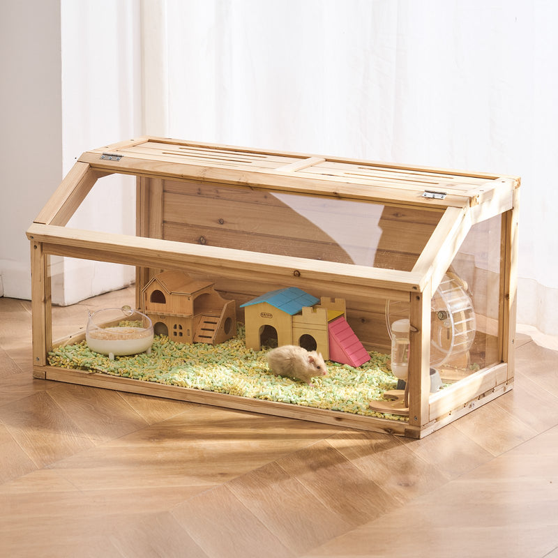 VEVOR koka mazu grauzēju būris, 102 × 51 × 51 cm, piemērots žurkām, grauzējiem un maziem dzīvniekiem