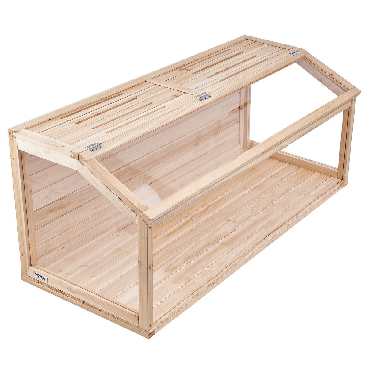 VEVOR koka grauzēju būris ar akrila paneļiem, 122 × 51 × 51 cm