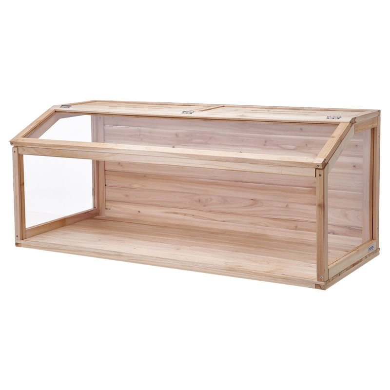 VEVOR koka mazu grauzēju būris 121,9 × 50,8 × 50,8 cm, caurspīdīgi akrila paneļi, piemērots grauzējiem un maziem dzīvniekiem