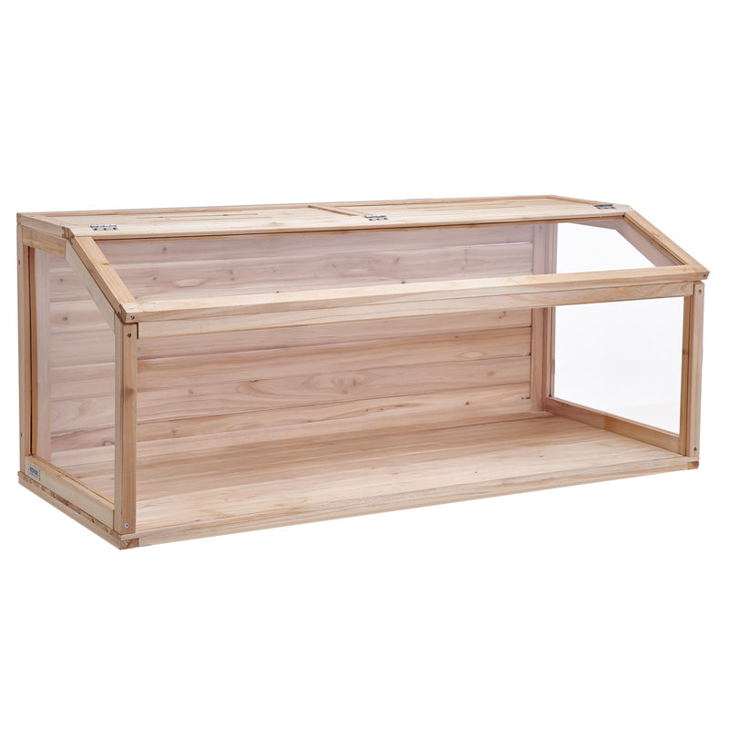 VEVOR koka mazu grauzēju būris 121,9 × 50,8 × 50,8 cm, caurspīdīgi akrila paneļi, piemērots grauzējiem un maziem dzīvniekiem