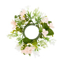 VEVOR koka kāzu laternu centrālais dekors, 10 komplekti / 30 gab., ietver 10 koka laternu svečturus, 10 bezliesmas LED sveces un 10 šampanieša krāsas ziedu vainagus, piemērots kāzu galdiem, ballītēm un lauku stila dekoram, brūnā krāsā