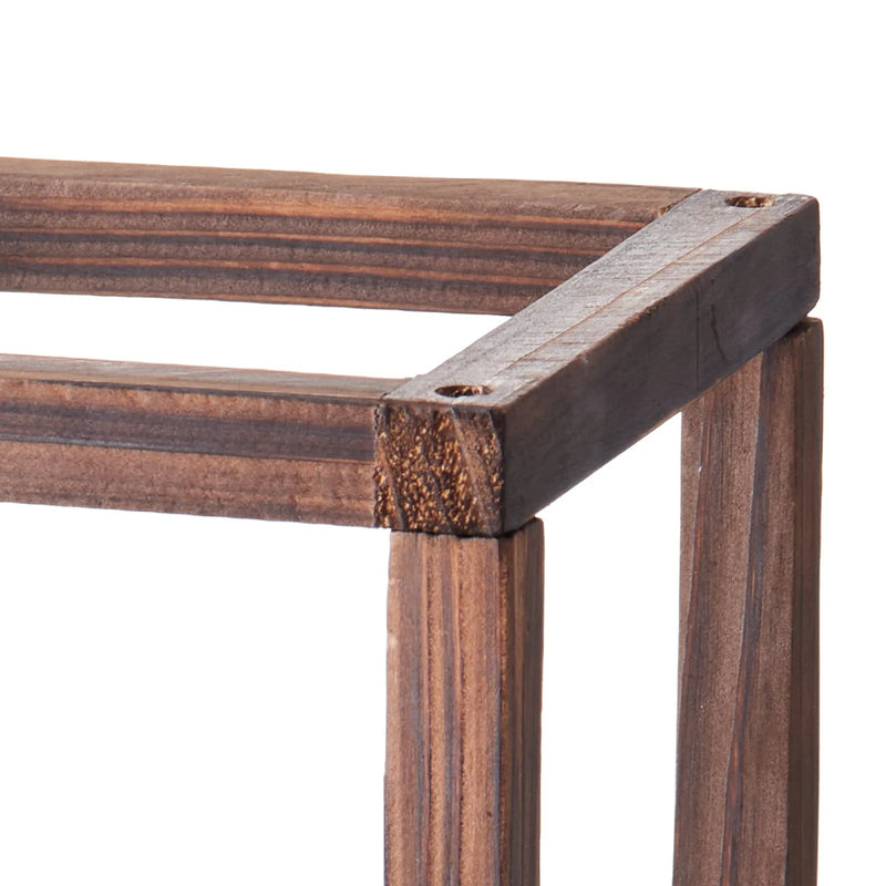 VEVOR koka kāzu laternas, 24 gab., no ciedra koka un plastmasas izgatavoti koka stila laternu svečturi, rustikāls dekoratīvs mājas centrālais akcents, ideāli piemērots kāzu galdiem, ballītēm un lauku stila interjera dekoram iekštelpās, brūnā krāsā