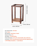 VEVOR koka kāzu laternas, 24 gab., no ciedra koka un plastmasas izgatavoti koka stila laternu svečturi, rustikāls dekoratīvs mājas centrālais akcents, ideāli piemērots kāzu galdiem, ballītēm un lauku stila interjera dekoram iekštelpās, brūnā krāsā