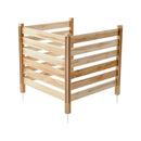 Koka privātuma žogs, 3 paneļi, lamelēts, gaisa kondicioniera pārsegs, 91 × 91 см