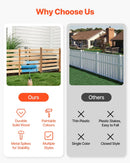 Koka privātuma žogs, 3 paneļi, lamelēts, gaisa kondicioniera pārsegs, 91 × 91 см