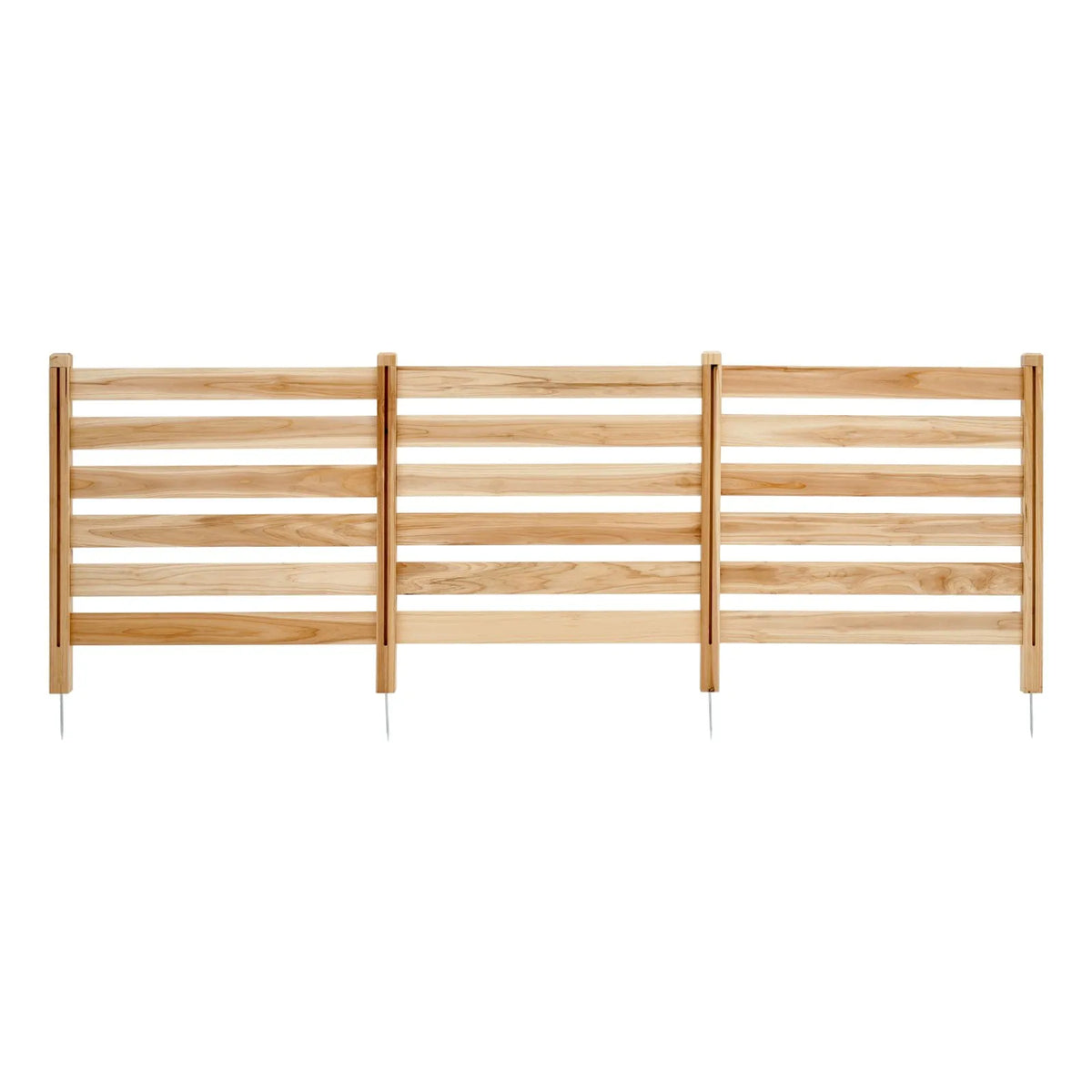 Wooden Privacy Fence, 3 Panels, Slatted, Air Conditioner Cover, 91 × 91 cm