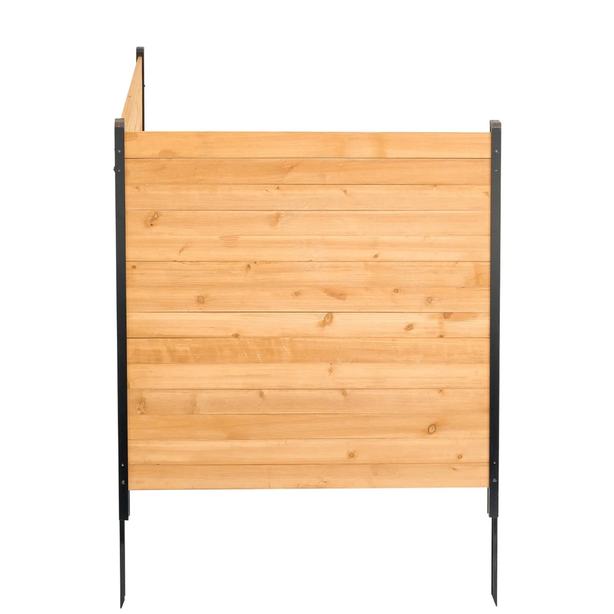 VEVOR koka privātuma žogs, 965 x 1067 mm, 2 paneļu masīvs gaisa kondicioniera aizsargžogs ar metāla mietiņiem, viegla DIY uzstādīšana, āra atkritumu tvertnes aizsegs dārza dekorēšanai - ZEMLETES.LV