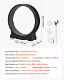 VEVOR kaķu skriešanas ritenis, 132 cm koka trenažieris telpām kaķēniem un kaķiem līdz 12,7 kg, kaķu skrejceļš ar paklājotu skriešanas virsmu un bloķēšanas mehānismu, kluss fitnesa un veselības rotaļlieta, melns.