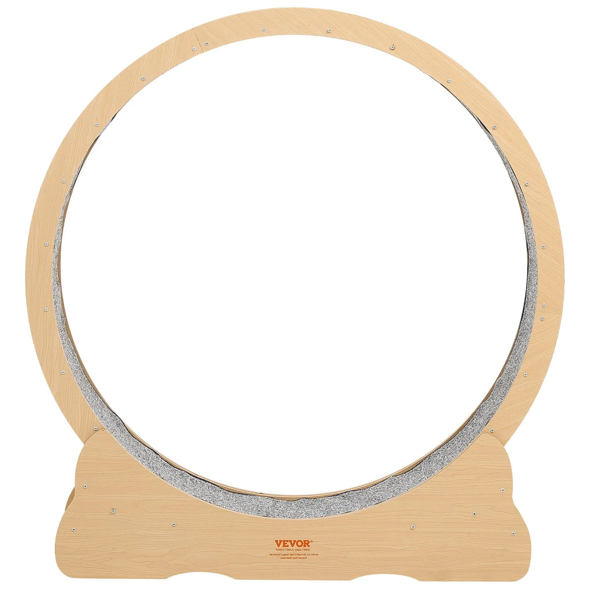VEVOR kaķu skriešanas ritenis 120 cm, koka, ar paklāju un bloķēšanas mehānismu, kaķiem līdz 12,7 kg