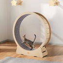 VEVOR Koka kaķu skriešanas ritenis, 132 cm, trokšņu slāpējošs, piemērots visiem izmēriem