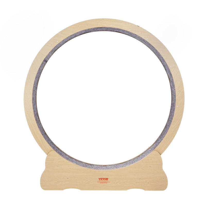 VEVOR Koka kaķu skriešanas ritenis, 132 cm, trokšņu slāpējošs, piemērots visiem izmēriem