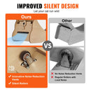 VEVOR koka kaķu skriešanas ritenis ar noņemamu paklāju un rotaļlietu, 110 cm liels trenažieris skriešanai, iešanai un treniņiem telpās, piemērots vairumam kaķu, dzeltens