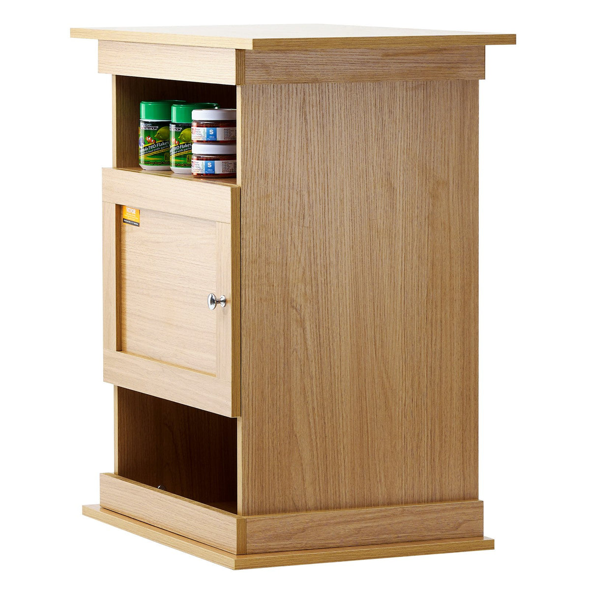 VEVOR akvaariumialus kapi ja hoiuruumiga, MDF, 75 l, hele puit