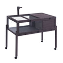 VEVOR koka bruņurupuču mājiņa ar ritenīšiem lietošanai iekštelpās un ārā - piemērota arī čūskām