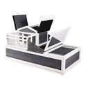 VEVOR bruņurupuču māja ar 3 nodalījumiem, koka, iekštelpām un ārtelpām, 112×65×61 cm