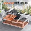 VEVOR bruņurupuču māja ar 3 nodalījumiem, koka, iekštelpām un ārtelpām, 112×65×61 cm