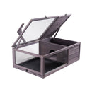 VEVOR Koka bruņurupuču māja 2 nodalījumi 96x61x33 cm, piemērota iekštelpām un ārtelpām