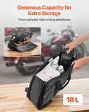 VEVOR motocikla sānu somas ieliktnis, 18 l ceļojumu bagāžas organizatora soma, saderīga ar Harley Davidson Touring 1993–2022 Road Glide, Street Glide, Electra Glide un Road King sānu somām, melna - ZEMLETES.LV