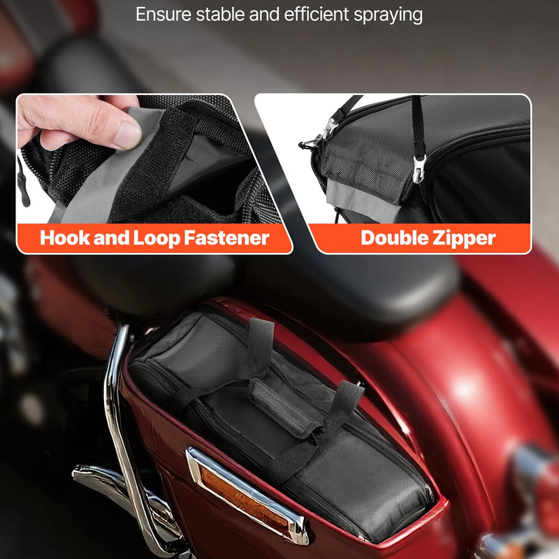 VEVOR motocikla sānu somas ieliktnis, 18 l ceļojumu bagāžas organizatora soma, saderīga ar Harley Davidson Touring 1993–2022 Road Glide, Street Glide, Electra Glide un Road King sānu somām, melna - ZEMLETES.LV