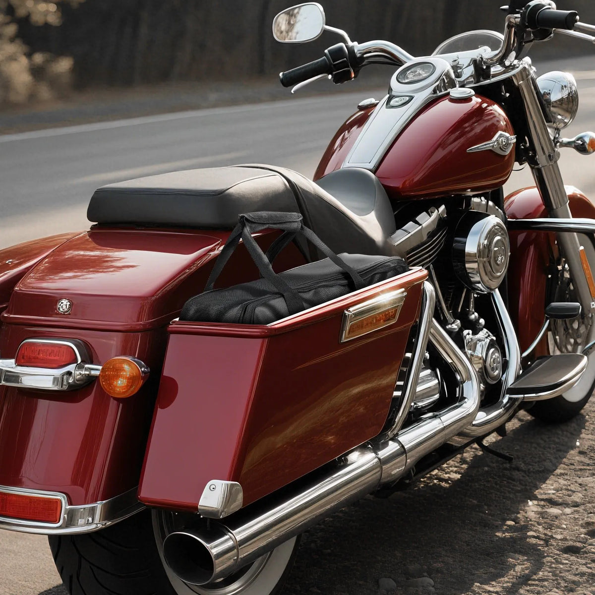 VEVOR motocikla sānu somas ieliktnis, 18 l ceļojumu bagāžas organizatora soma, saderīga ar Harley Davidson Touring 1993–2022 Road Glide, Street Glide, Electra Glide un Road King sānu somām, melna - ZEMLETES.LV