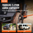 VEVOR augstcelšanas lauksaimniecības domkrats 48", 3175 kg celtspēja, rāčveida smagās klases pacēlājs traktoriem, kravas auto, SUV un bamperu pacelšanai, oranžs
