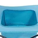 Saliekams kempinga galds, pārnēsājams viegls āra piknika galds no 600D Oksfordas ūdensizturīga auduma ar 4 glāžu turētājiem un pārnēsāšanas somu, piemērots kempingam, ceļojumiem, pludmalei un piknikiem, zils