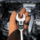 Crowfoot tipa atslēgu komplekts, 9,5 mm pieslēgums, 20 gab. ar 2 pagarinātājiem un EVA organizētāju, SAE 9,5-22,2 mm un metriskais 10-22 mm, 40CR materiāls ar spoguļa hroma pārklājumu