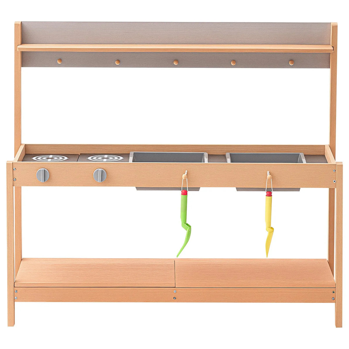 VEVOR Wooden Outdoor Mud Kitchen–Shop for Kids with Stove and Sink, 100 cm