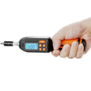 Digitālais griezes skrūvgriezis, 6,35 mm piedziņa, LCD ekrāns, 0,3–8 N·m diapazons, 0,01 N·m solis, ar uzgaļiem un futrāli