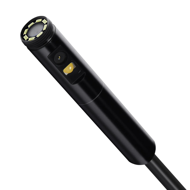 VEVOR endoskopa kamera ar apgaismojumu, divu lēcu boreskopa kamera Android un iOS ierīcēm, 1920P HD inspekcijas kamera ar 8 + 1 LED apgaismojumu, 2× palielinājums, 5 m elastīgs kabelis, IP67 ūdensizturīga kamera automobiļiem un santehnikai