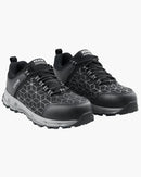 41_VEVOR vīriešu darba kurpes ar tērauda purngalu, platums “Wide”, sportiska stila, amortizētas, vieglas un elpojošas — nodrošinātas drošību industriālā un celtniecības vidē, melnas