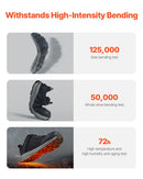 44.5_VEVOR vīriešu apavi ar tērauda purngalu, izmērs US 10.5 Wide (ES 44.5), sporta tipa drošības darba apavi ar amortizāciju, izturīgi, viegli un elpojoši darba apavi rūpniecībai un būvniecībai, melni