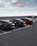 VEVOR elektromobiļu lādētāja pagarinātājs 16 A, 7 m, līdz 11 kW, saderīgs ar visiem Type 2 elektromobiļu lādētājiem, 3 fāžu AC 480 V 50 Hz, IP65 izturīgs uzlādes kabelis ar pārnēsāšanas somu