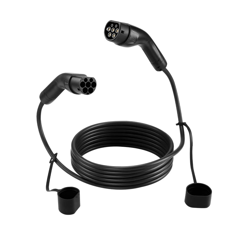 VEVOR elektromobiļu lādētāja pagarinātājs 16 A, 7 m, līdz 11 kW, saderīgs ar visiem Type 2 elektromobiļu lādētājiem, 3 fāžu AC 480 V 50 Hz, IP65 izturīgs uzlādes kabelis ar pārnēsāšanas somu