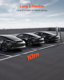 VEVOR elektromobiļu lādētāja pagarinātāja kabelis 32 A, 10 m, līdz 22 kW, saderīgs ar visiem Type 2 elektromobiļu lādētājiem, 3 fāžu AC 480 V 50 Hz, IP65 izturīgs uzlādes kabelis ar pārnēsāšanas somu