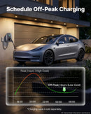 VEVOR 7 kW vienfāzes elektroautomobiļu uzlādes stacija ar Type 2 savienotāju, 230 V, 32 A, lietotnes attālināto vadību, LED indikatoru un IP54