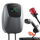 VEVOR 11 kW trīsfāžu elektroautomobiļu uzlādes stacija ar Type 2 savienotāju, CEE 16 A, 400 V, lietotnes vadību, digitālo displeju un IP65