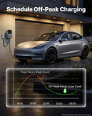 VEVOR 11 kW trīsfāžu elektroautomobiļu uzlādes stacija ar Type 2 savienotāju, 5 m kabeli, 400 V, 16 A, lietotnes attālināto vadību, LED indikatoru un IP65