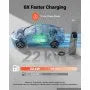 VEVOR 22 kW kolmefaasiline elektriautode laadimisjaam, millel on Type 2 pistik, CEE 32 A, 400 V, rakenduse kaudu juhtimine, digitaalne ekraan ja IP65 kaitseklass