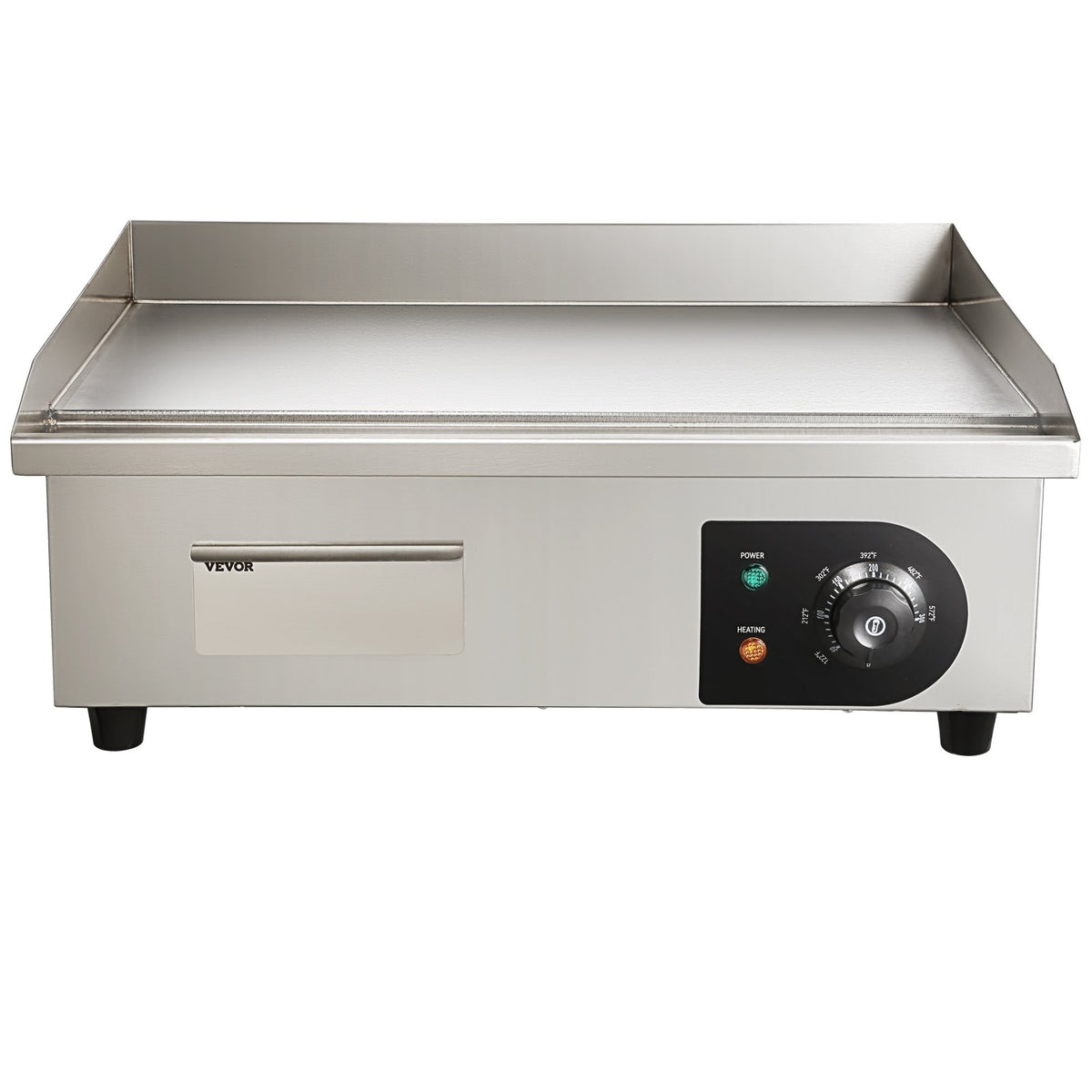 VEVOR Electric Griddle Plate 3000 W, 53 cm Flat Surface, Countertop