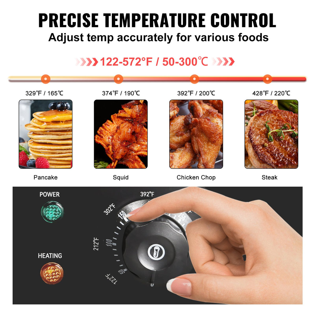 VEVOR Electric Griddle Plate 3000 W, 53 cm Flat Surface, Countertop