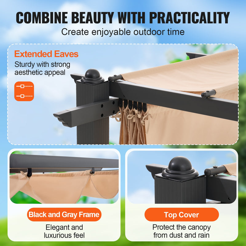 VEVOR 3 x 3 м из алюминиевого сплава, изготовленного из алюминиевого сплава, с использованием небольших конструкций