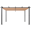VEVOR 3 x 4 m āra izvelkama lapene ar saulessargu, ar smagās konstrukcijas alumīnija sakausējuma rāmi, bēša