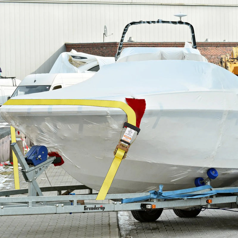 Sprūdrata kravas nostiprināšanas siksnu komplekts, 10 gab., 4 536 kg pārrāvuma izturība, 50,8 mm x 9 m smagās slodzes siksnas ar atsperu stiprinājumiem kravu, sadzīves tehnikas un motociklu drošai nostiprināšanai