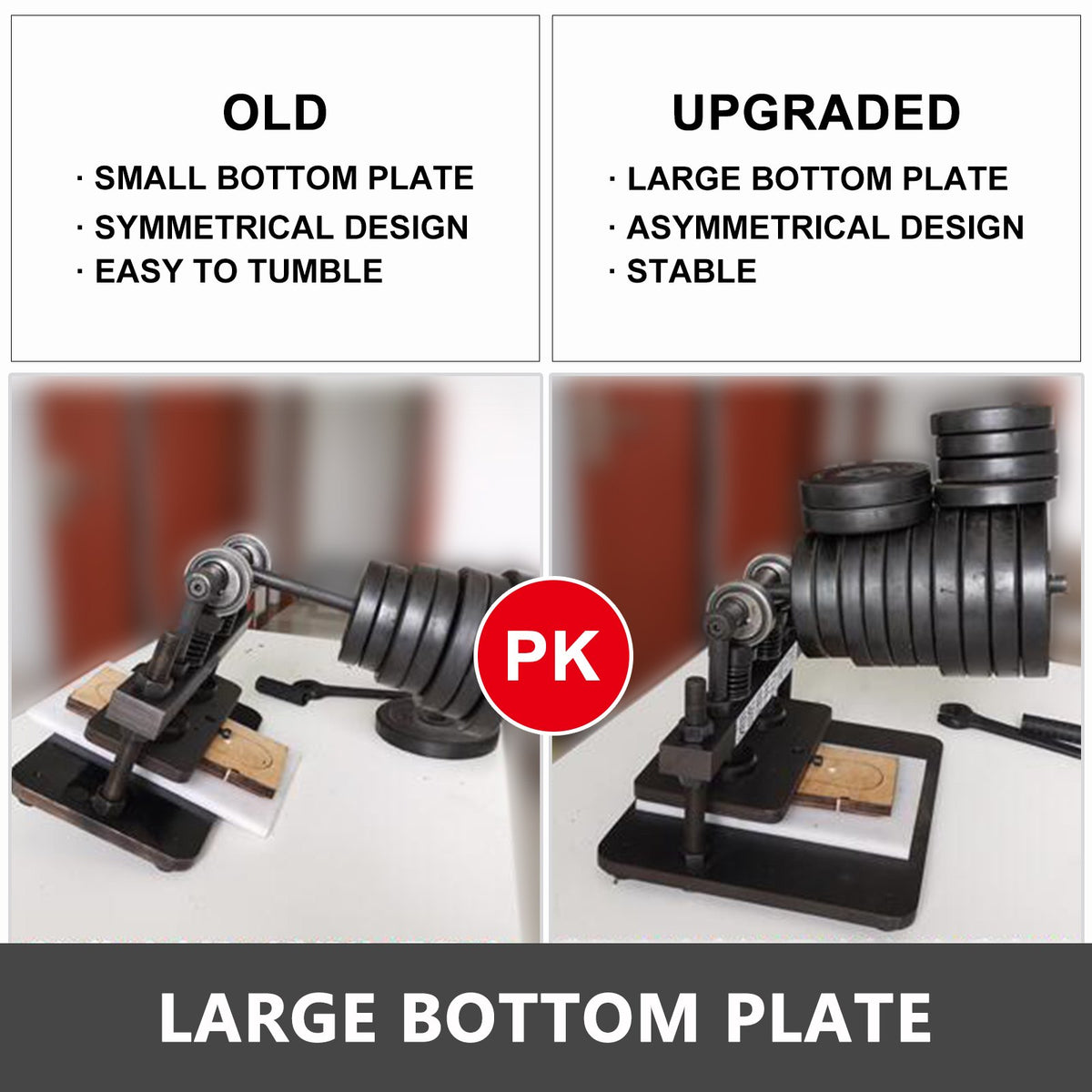 VEVOR käsitsi nahalõikepress 260 × 150 mm, raskele koormusele, nahatööks