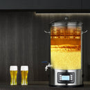 VEVOR elektriskā alus brūvēšanas sistēma, 30 l katls, 304 nerūsējošais tērauds, stikla vāks, rokturis, krāns, elektroniska vadība