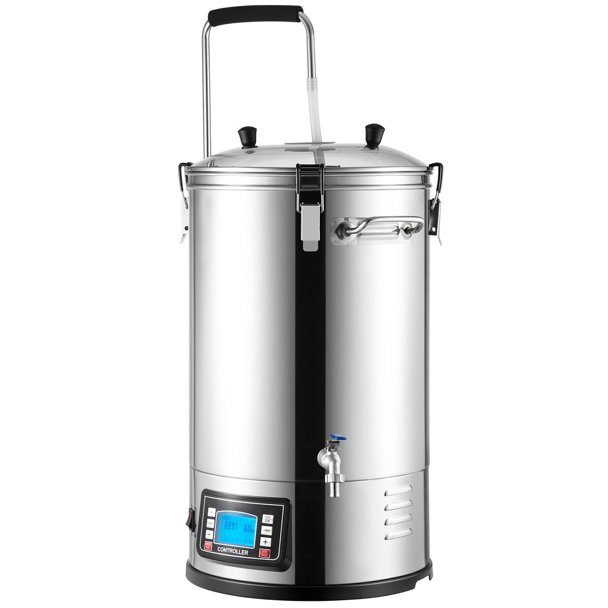 VEVOR Electric Beer Brewing System 30 L, 200–2500 W, with Timer, Circulation Pump and Recipe Memory